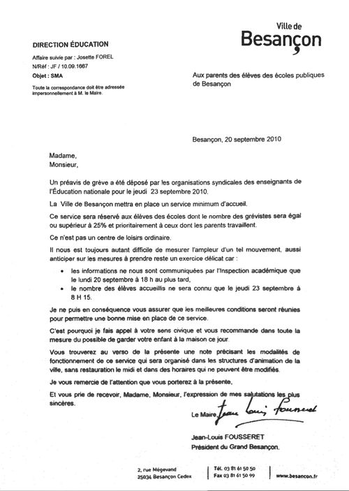 Courrier mairie sma